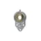 Ami Bearings SINGLE ROW BALL BEARING - 25MM ZINC WIDE SET SCREW NICKEL 3-BOLT FLANGE BRACKET UCFK205NPMZ2 - alternate 1